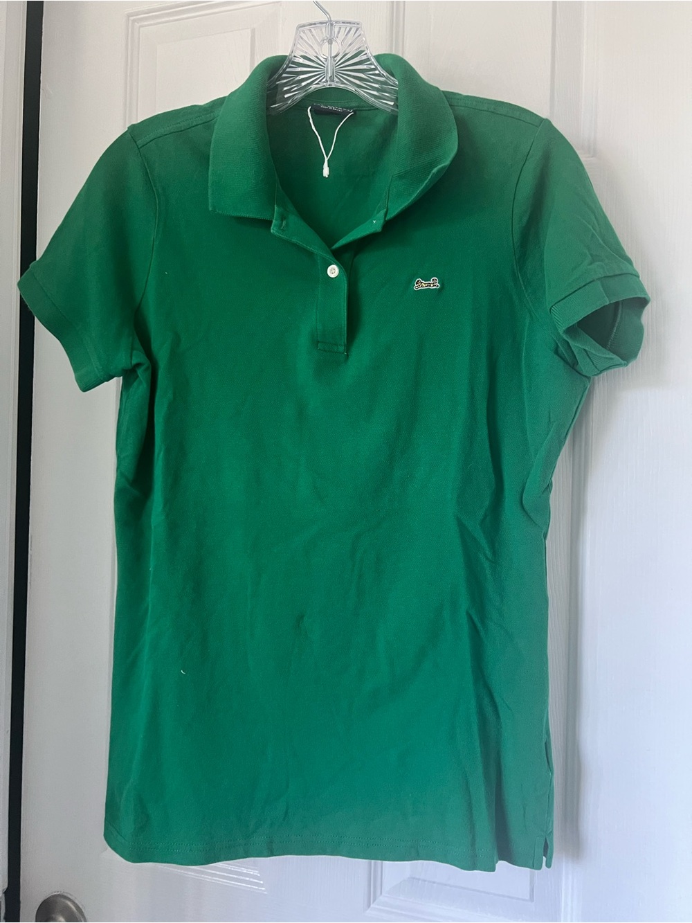 Le Tigre Green Polo Shirt with Black Label